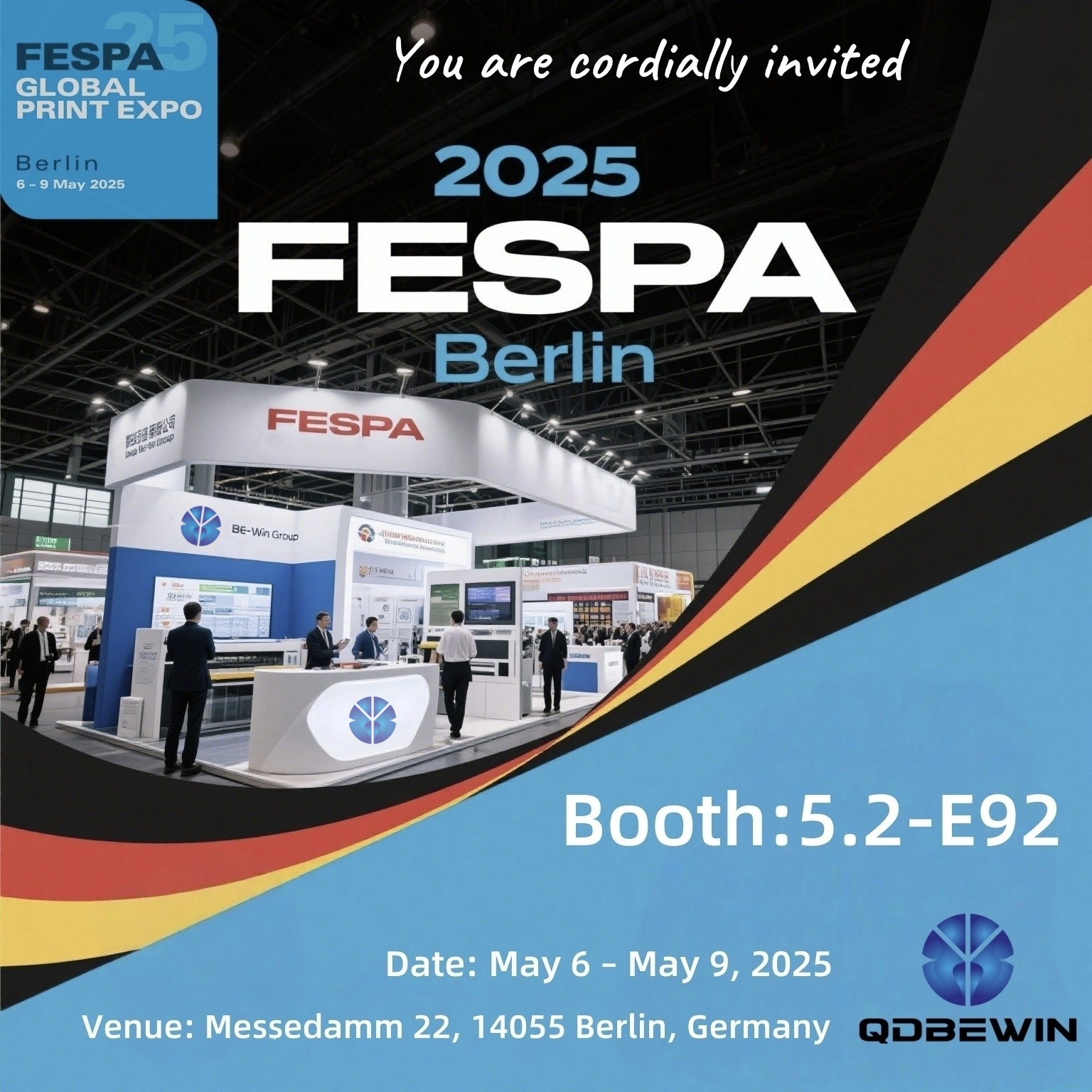 Qingdao Be-Win은 Fespa 2025 Berlin에서 선보일-부스 5.2-E92